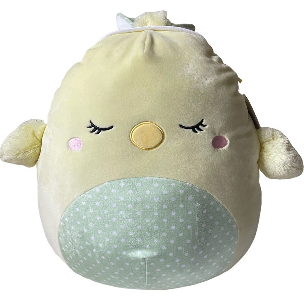 Kellytoy Squishmallows Aimee 16” Chick with Bunny Ears Ester Toy
